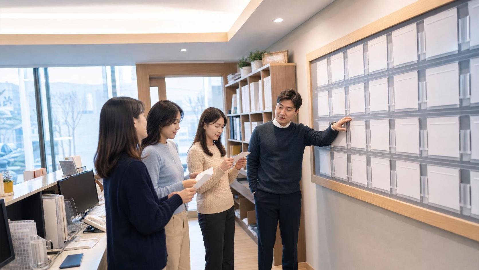 학부모 상담 역할 분담표: 교사·데스크·원장이 같은 기준으로 움직이기