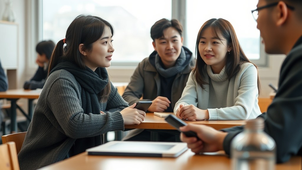 스터디카페 원장과 회원 상담