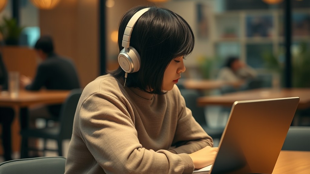 스터디카페 회원 공부하는 모습