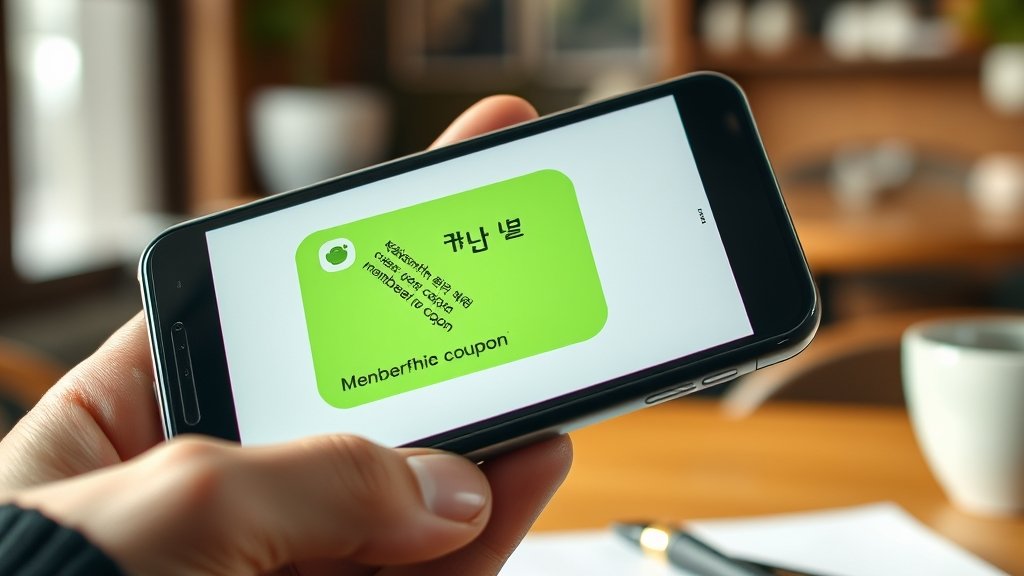 회원에게 전송된 정기권 전환 쿠폰 메시지