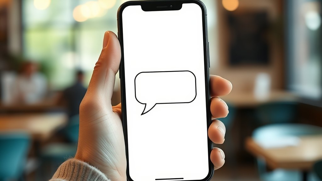 학부모에게 친절한 안내 메시지를 전송하는 스마트폰 화면