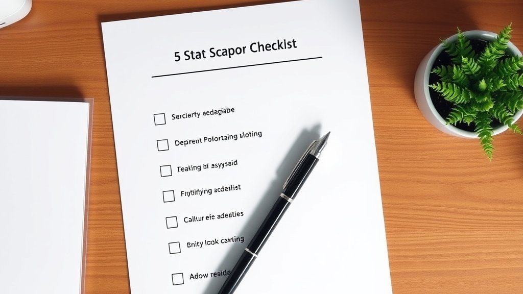 5단계 정착 체크리스트