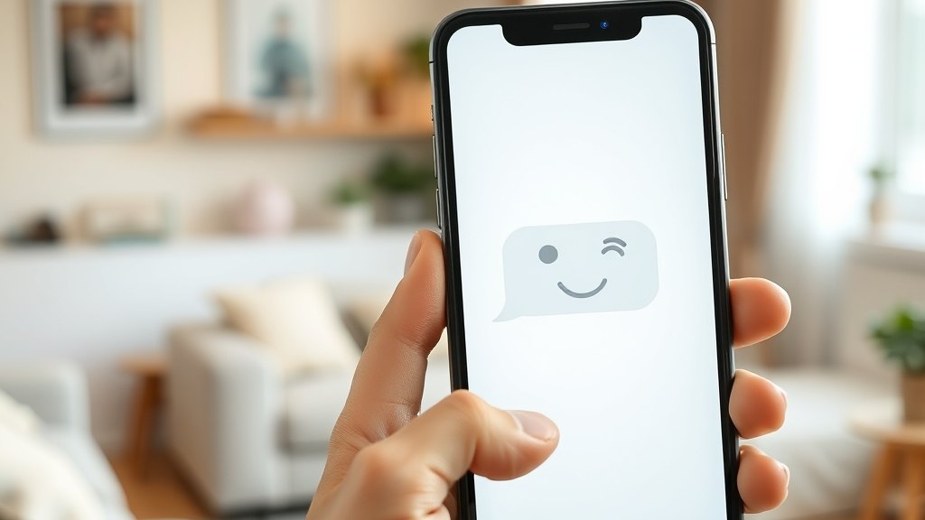 학부모에게 보강 안내 메시지를 보여주는 스마트폰 화면