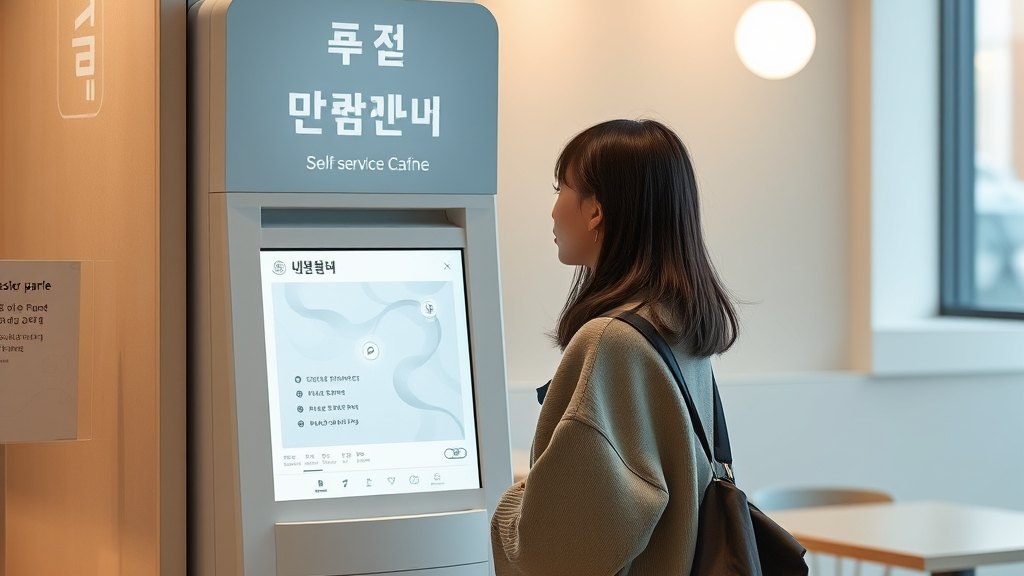 결제 키오스크에서 예약하는 회원