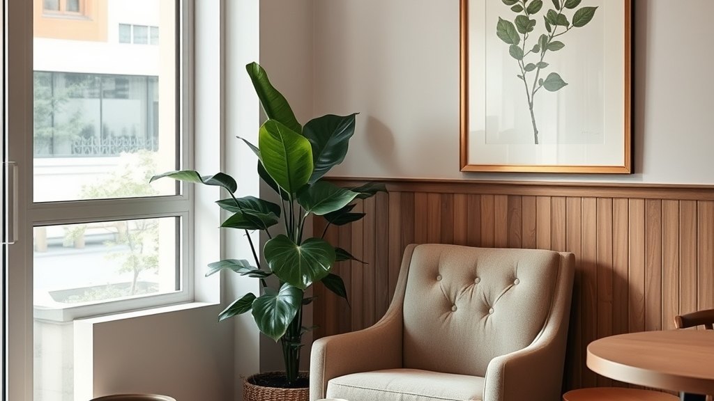 재택근무자가 머무를 수 있는 라운지 공간 풍경