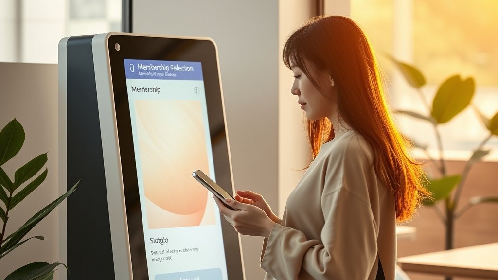 평일 낮 정기권을 키오스크에서 결제하는 회원