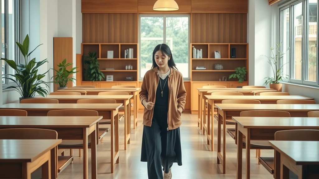운영자가 매장을 한 바퀴 점검하는 모습