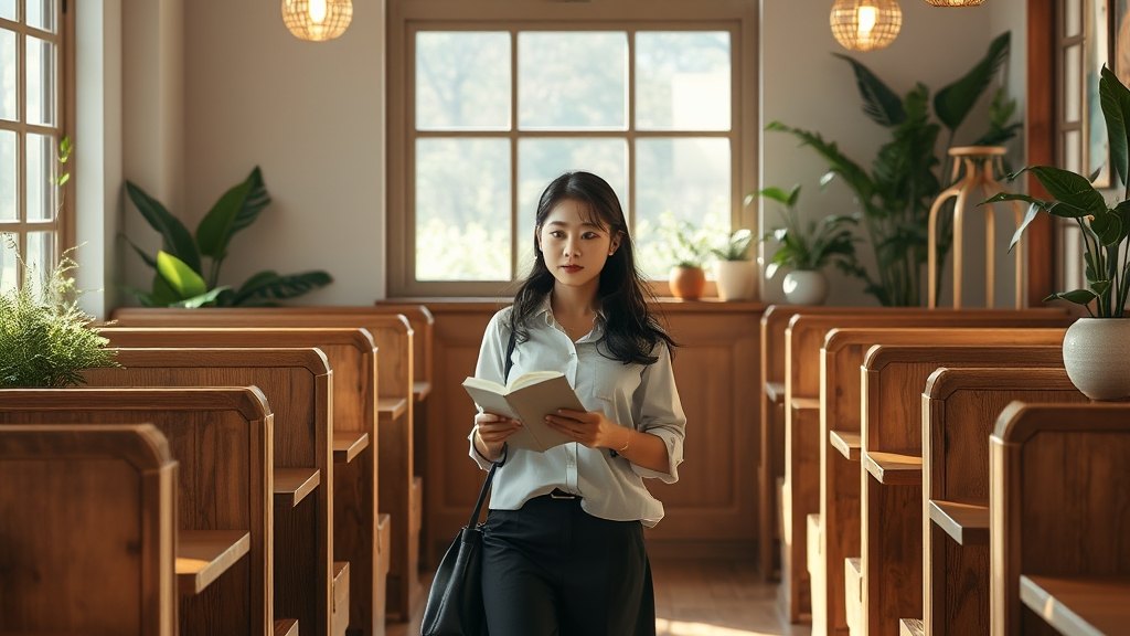 운영자가 매장을 한 바퀴 점검하시며 마무리