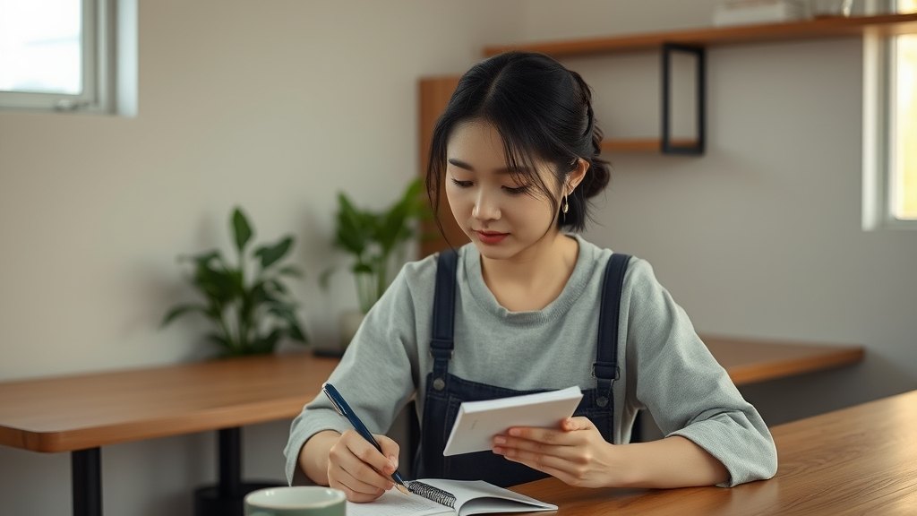 새벽 점검 후 카운터에서 점검 일지를 작성하시는 운영자