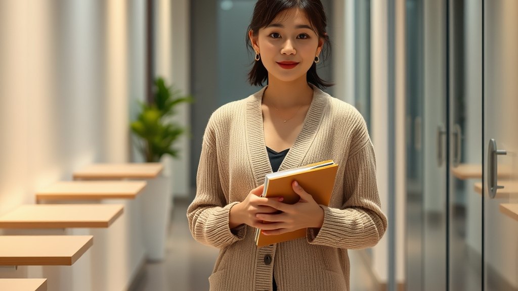 야간 시간 라운지·복도를 차분히 점검하시는 학습관리사