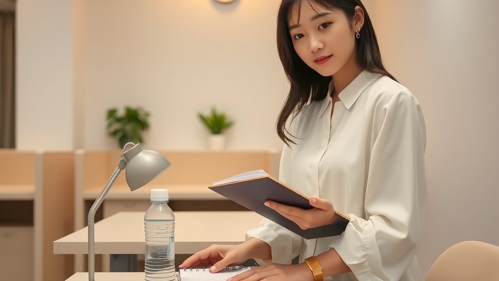 회원 한 분께서 깨끗한 좌석 한 자리에 차분히 입실하시는 모습
