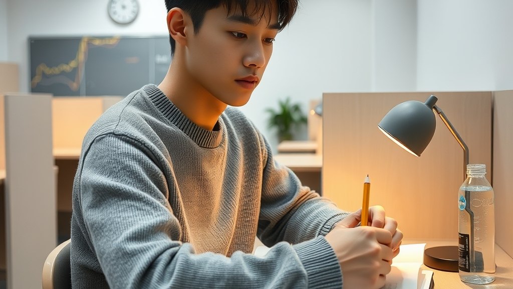 깨끗한 좌석 한 자리에서 차분히 학습하시는 회원