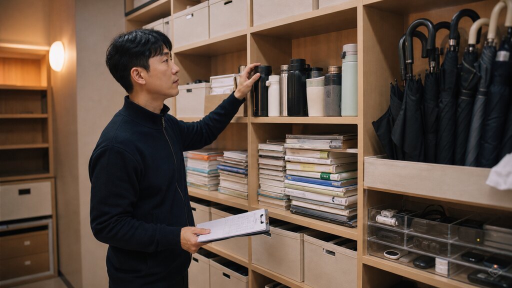 장기 미회수 분실물 보관 기간을 정리하는 운영자