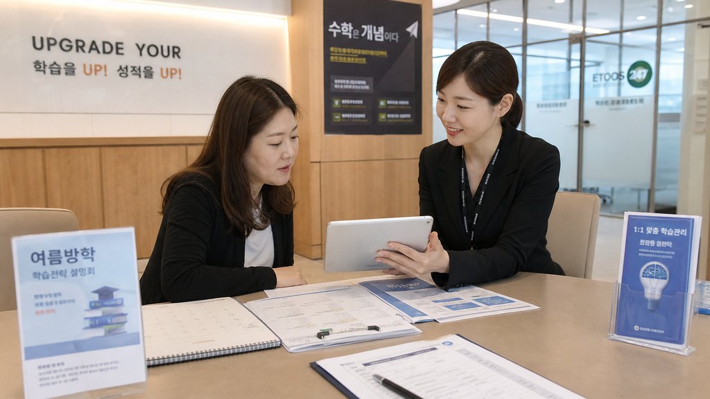 독서실 운영자가 자리 이동 요청을 분류해 기록하는 장면